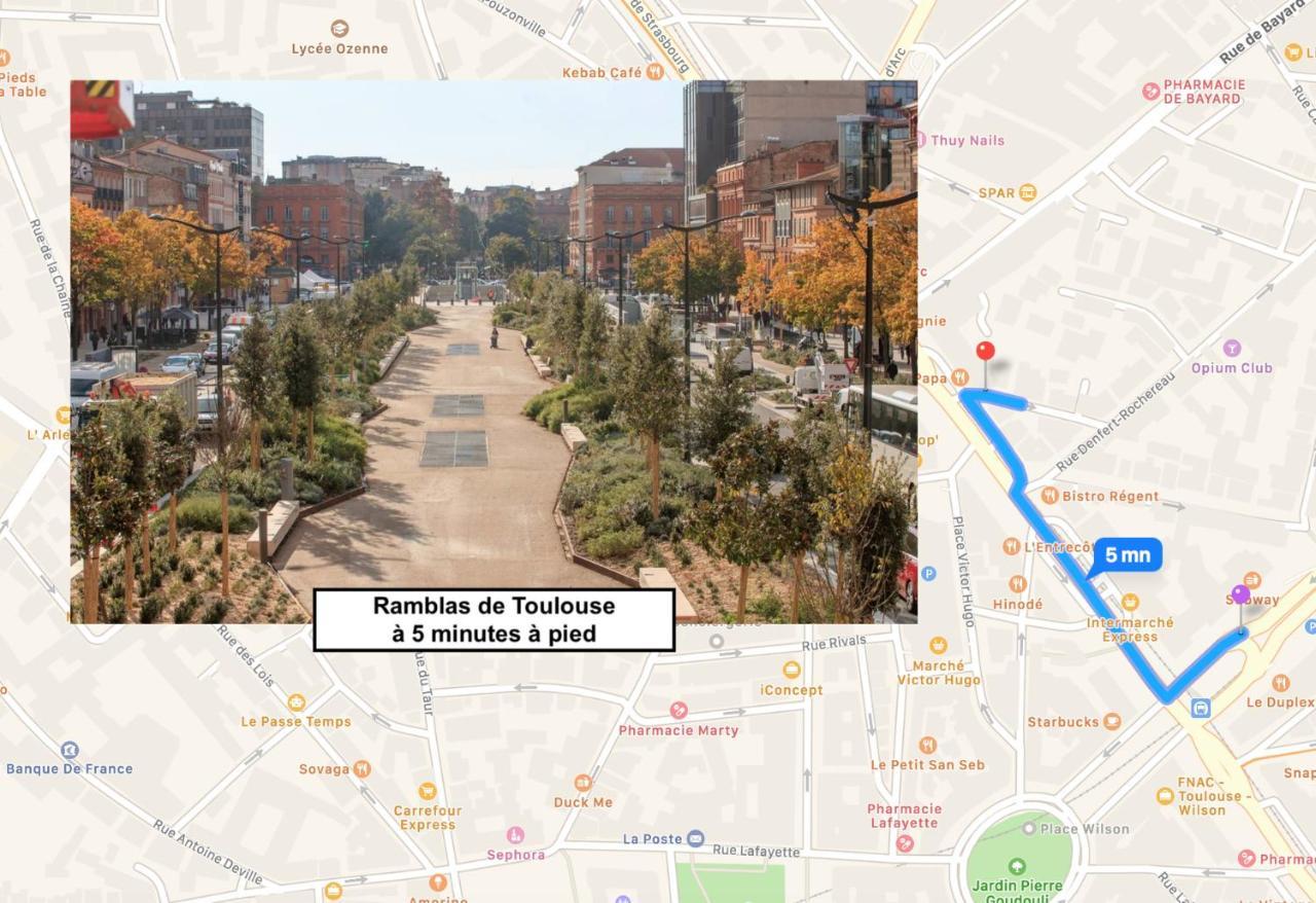 Apartmán Le Victor Hugo - Studio Avec Parking # Hypercentre Toulouse Exteriér fotografie