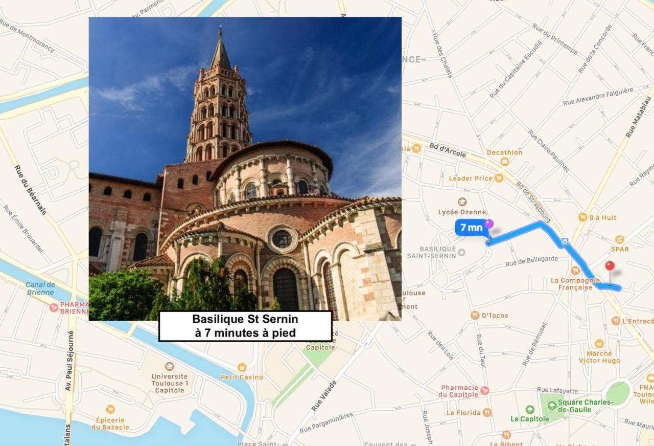 Apartmán Le Victor Hugo - Studio Avec Parking # Hypercentre Toulouse Exteriér fotografie